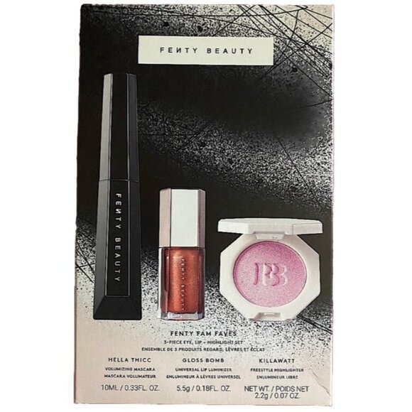 Fenty Most Want'd 3 Piece Lip Face Eye Kit New - Picture 7 of 8